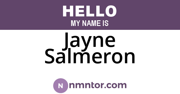Jayne Salmeron