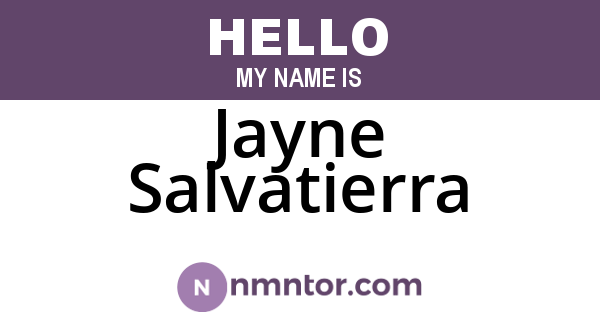 Jayne Salvatierra