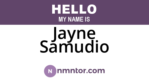 Jayne Samudio
