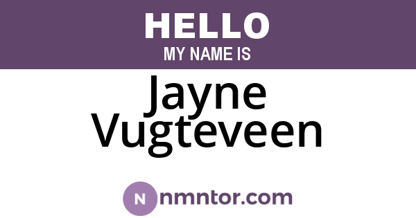 Jayne Vugteveen