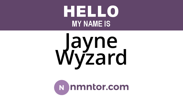 Jayne Wyzard