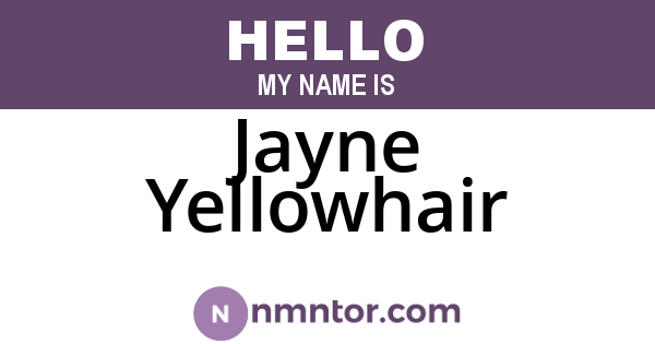 Jayne Yellowhair