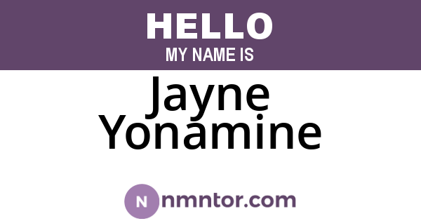 Jayne Yonamine