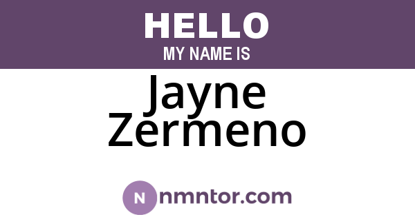 Jayne Zermeno