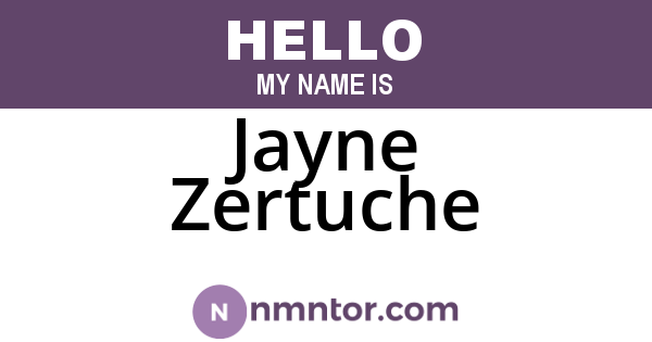 Jayne Zertuche