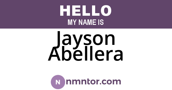 Jayson Abellera
