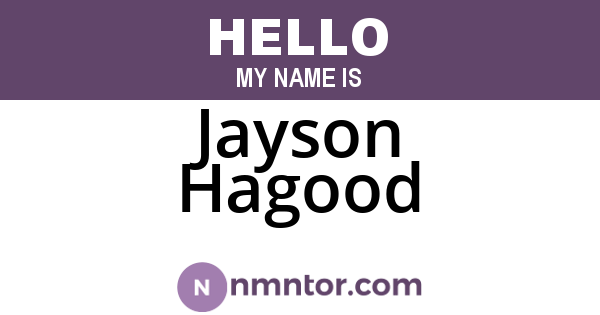 Jayson Hagood