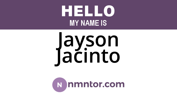 Jayson Jacinto