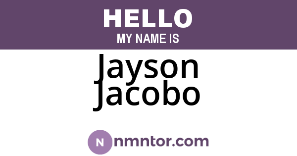 Jayson Jacobo