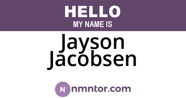 Jayson Jacobsen