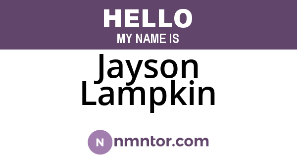 Jayson Lampkin