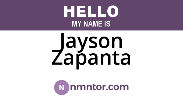 Jayson Zapanta