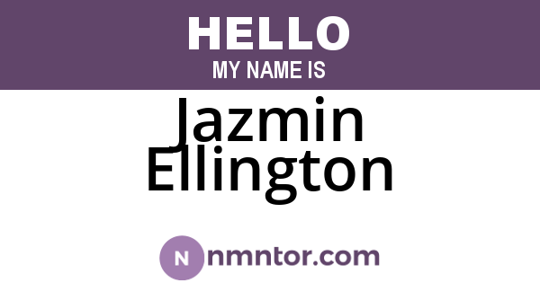 Jazmin Ellington