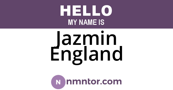 Jazmin England