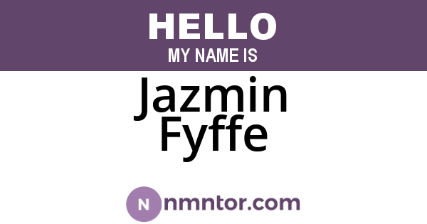 Jazmin Fyffe