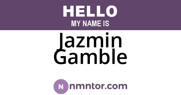 Jazmin Gamble