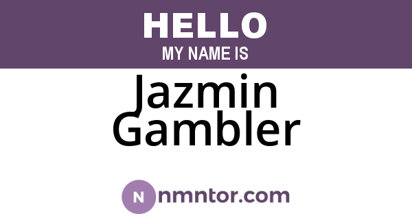 Jazmin Gambler