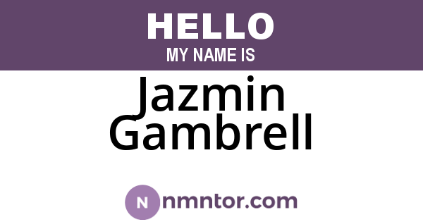 Jazmin Gambrell
