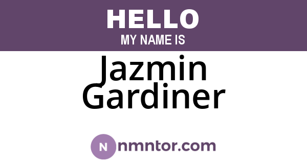 Jazmin Gardiner