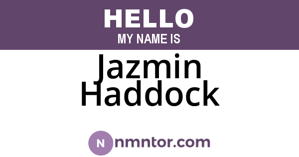 Jazmin Haddock