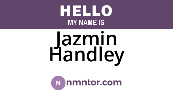 Jazmin Handley