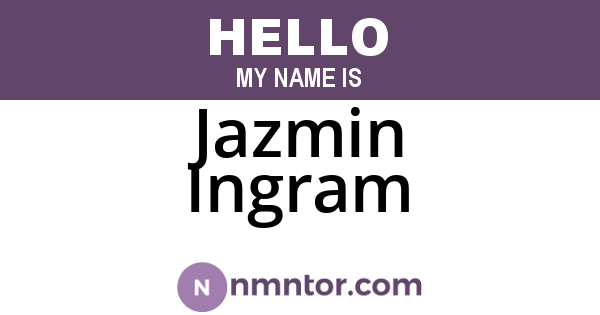 Jazmin Ingram