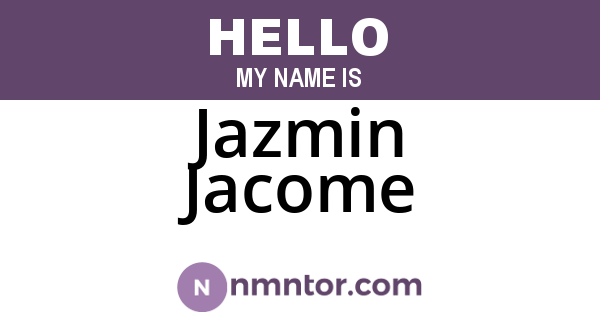 Jazmin Jacome