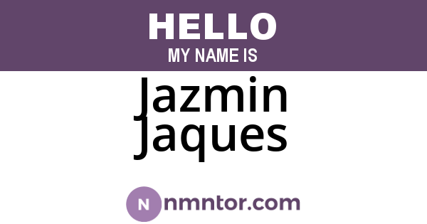 Jazmin Jaques