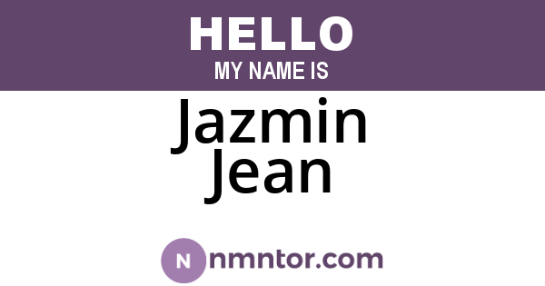 Jazmin Jean