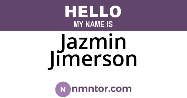 Jazmin Jimerson