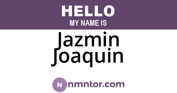 Jazmin Joaquin