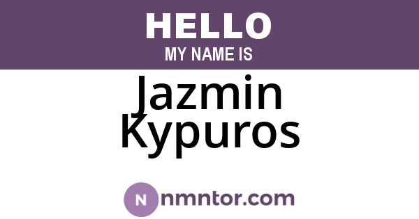 Jazmin Kypuros