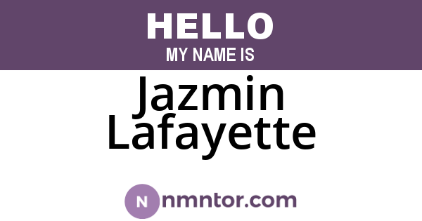 Jazmin Lafayette
