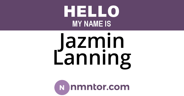 Jazmin Lanning