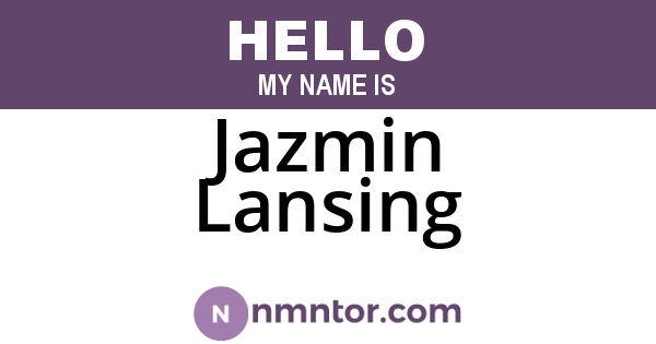 Jazmin Lansing