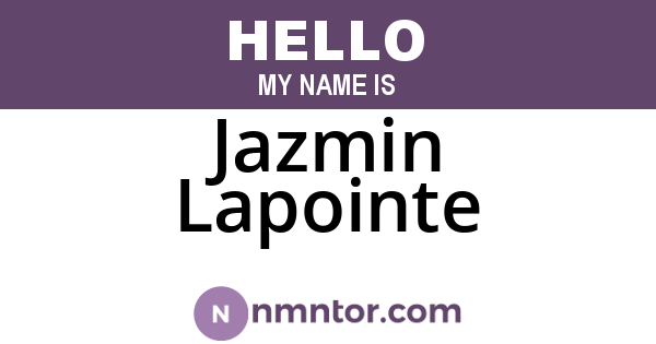 Jazmin Lapointe