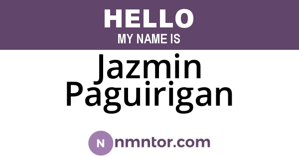 Jazmin Paguirigan