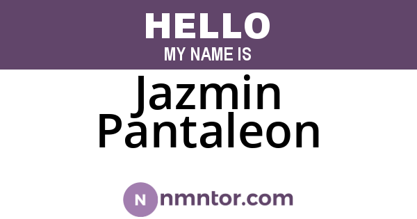 Jazmin Pantaleon