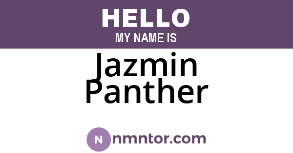 Jazmin Panther