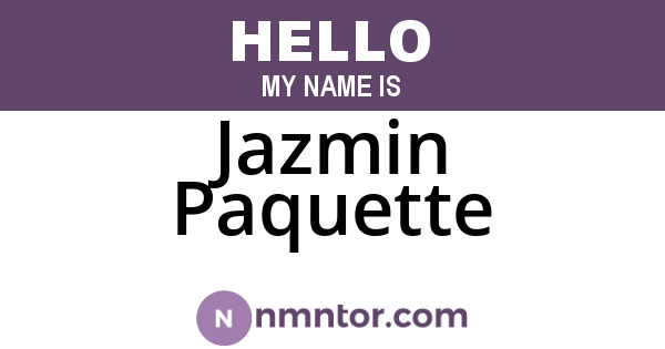 Jazmin Paquette