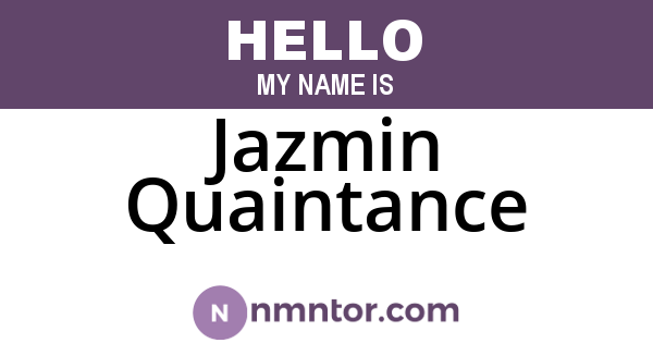 Jazmin Quaintance