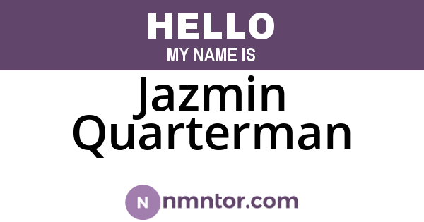 Jazmin Quarterman