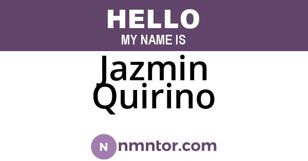 Jazmin Quirino