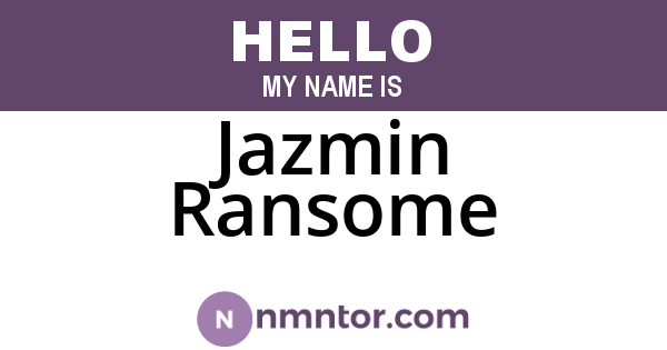 Jazmin Ransome