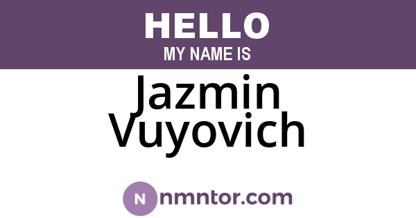 Jazmin Vuyovich