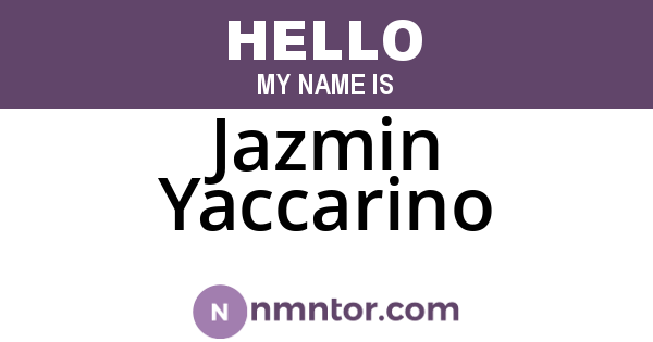 Jazmin Yaccarino
