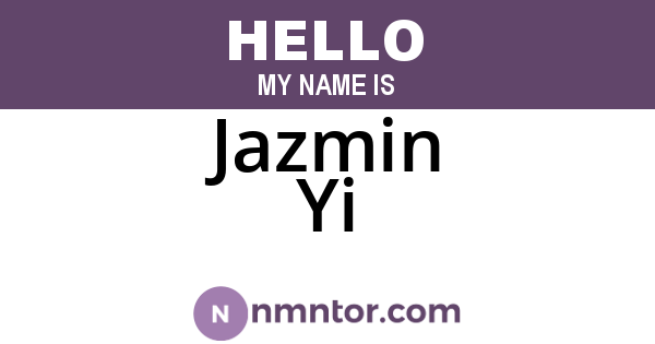Jazmin Yi