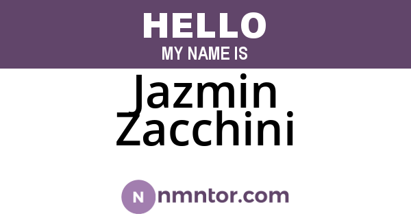 Jazmin Zacchini