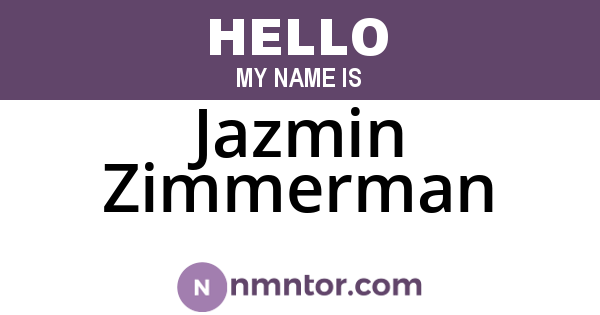 Jazmin Zimmerman