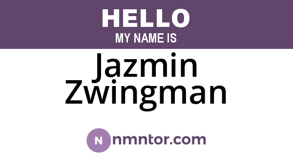 Jazmin Zwingman